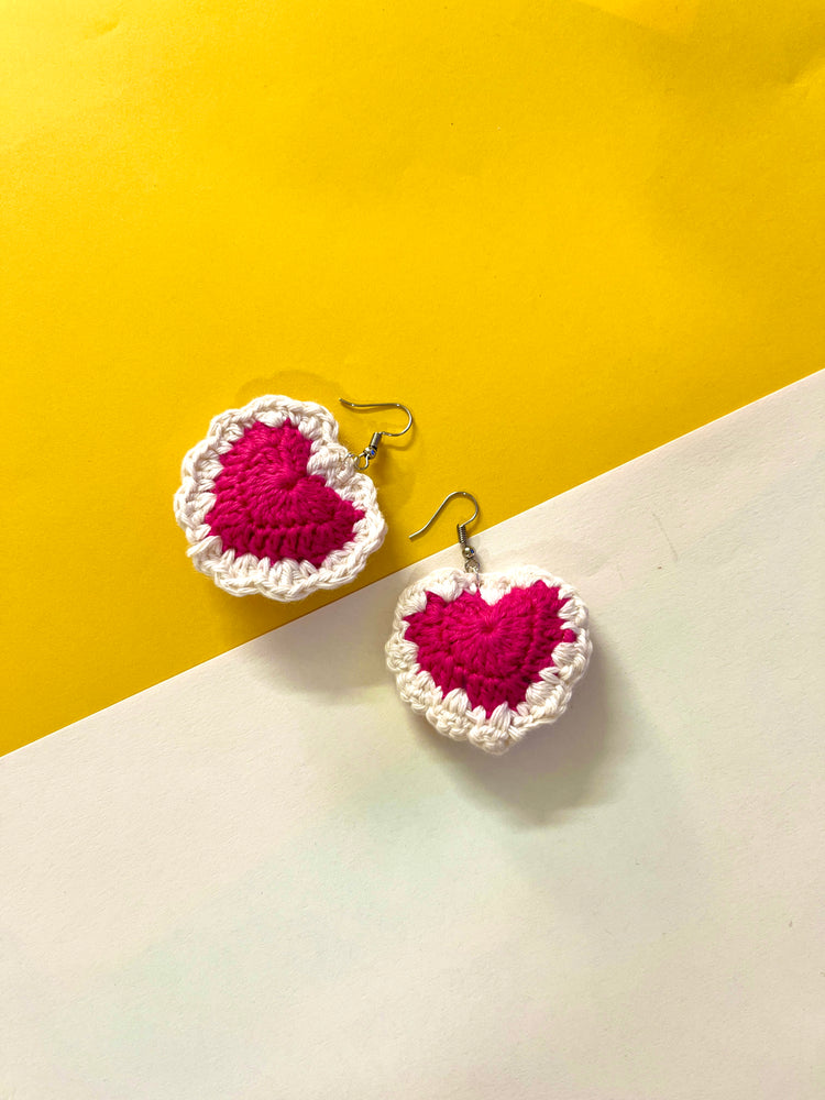 Handwoven Crochet Earrings - Pure Cotton
